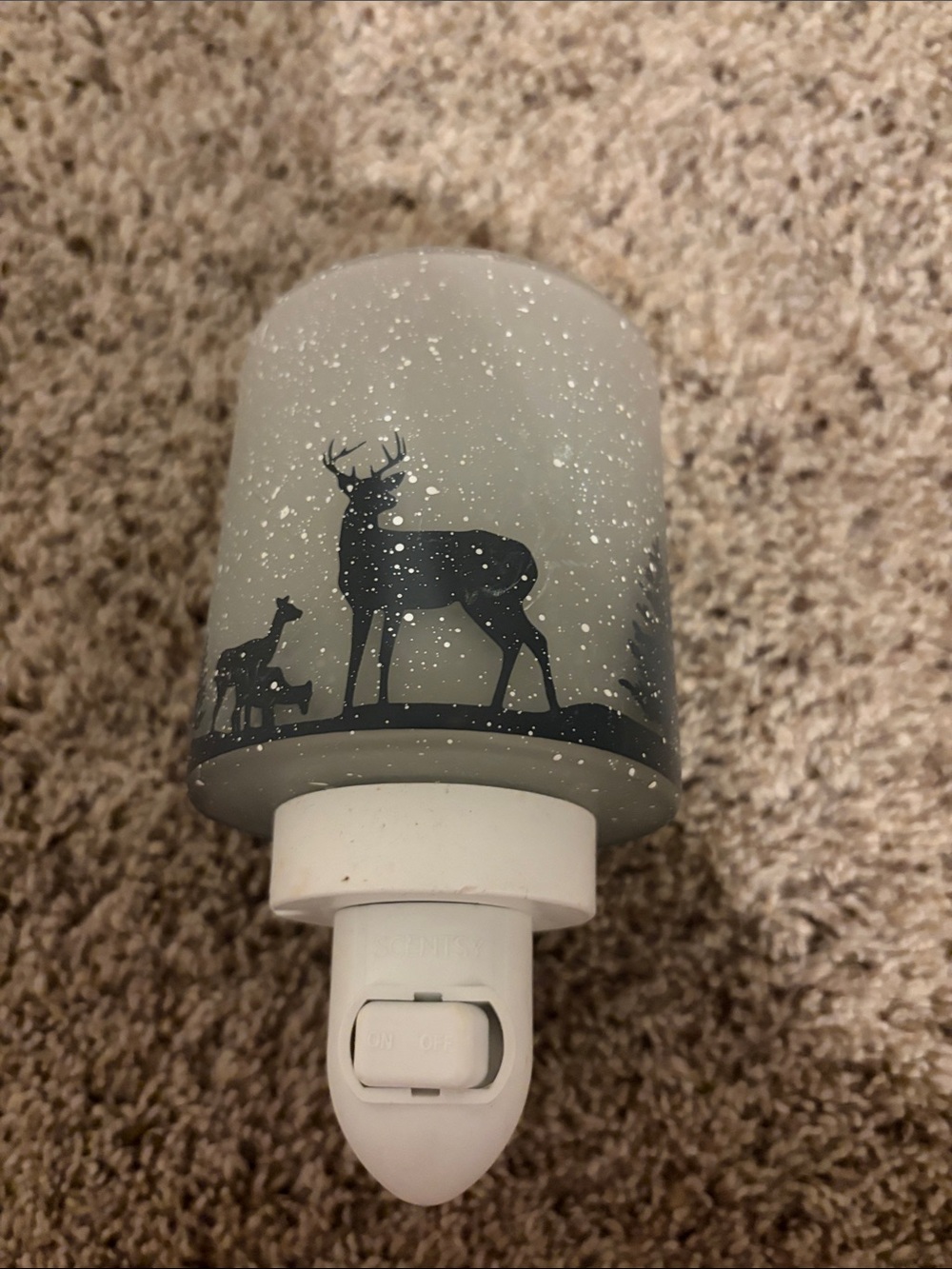 Scentsy Gray Deer Silhouette Plug-In Warmer